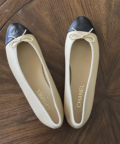 chanel ballerina with heel|chanel ballerina flat shoes size.